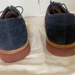 J. Crew | Shoes | J Crew Kenton Blue Suede Wingtip Oxford  display picture 1